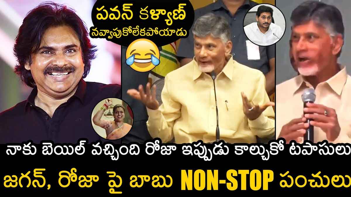 Chandra Babu : తన అరెస్ట్ తర్వాత సెలబ్రేషన్స్ చేసుకున్న రోజా.. ఇప్పుడు గట్టిగా ఇచ్చేసిన చంద్రబాబు Chandra Babu responded after he got bail about roja