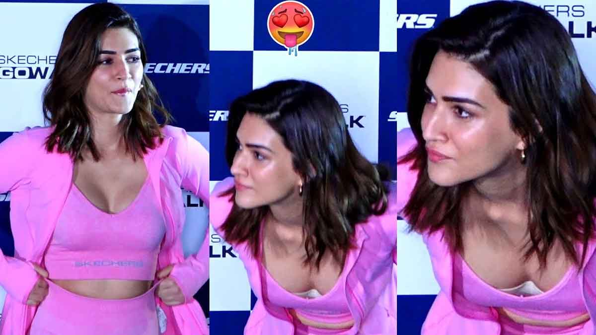 Kriti Sanon : పింక్ కలర్ డ్రెస్లో ఎద ఎత్తులని చూపిస్తూ కృతి సనన్ రచ్చ Kriti Sanon latest pink color dress video viral