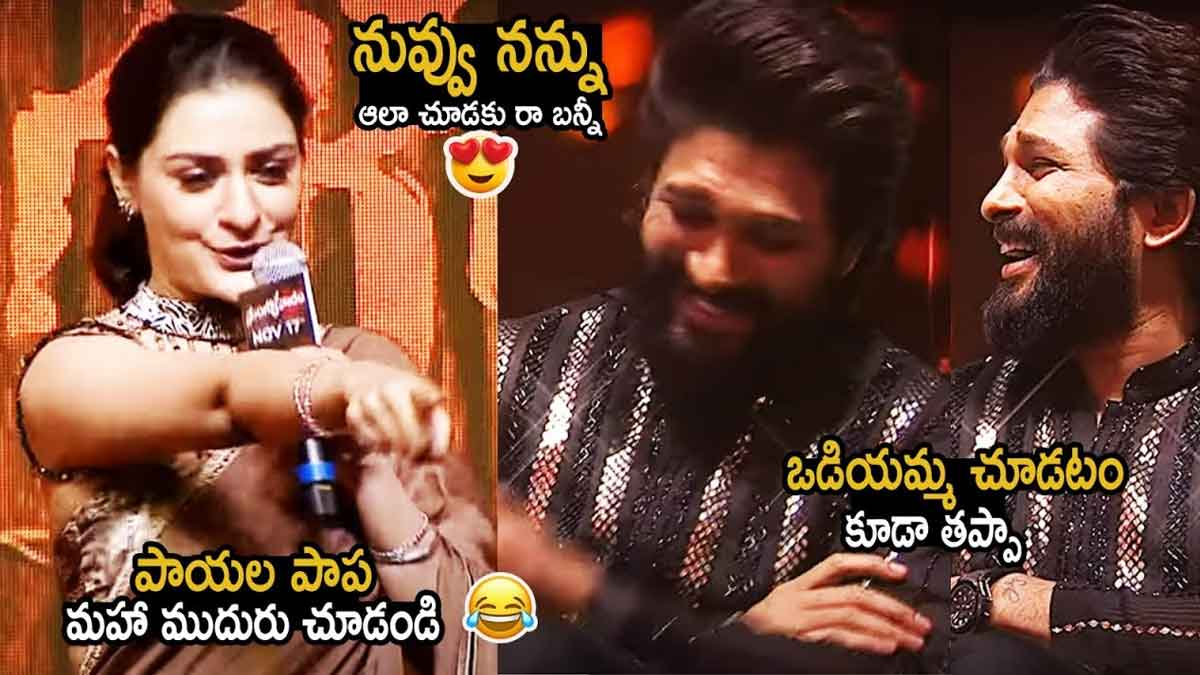 Payal Rajput : నన్ను అలా చూడొద్దంటూ అల్లు అర్జున్పై కామెంట్స్ చేసిన పాయల్ Payal Rajput sensational comments on allu arjun