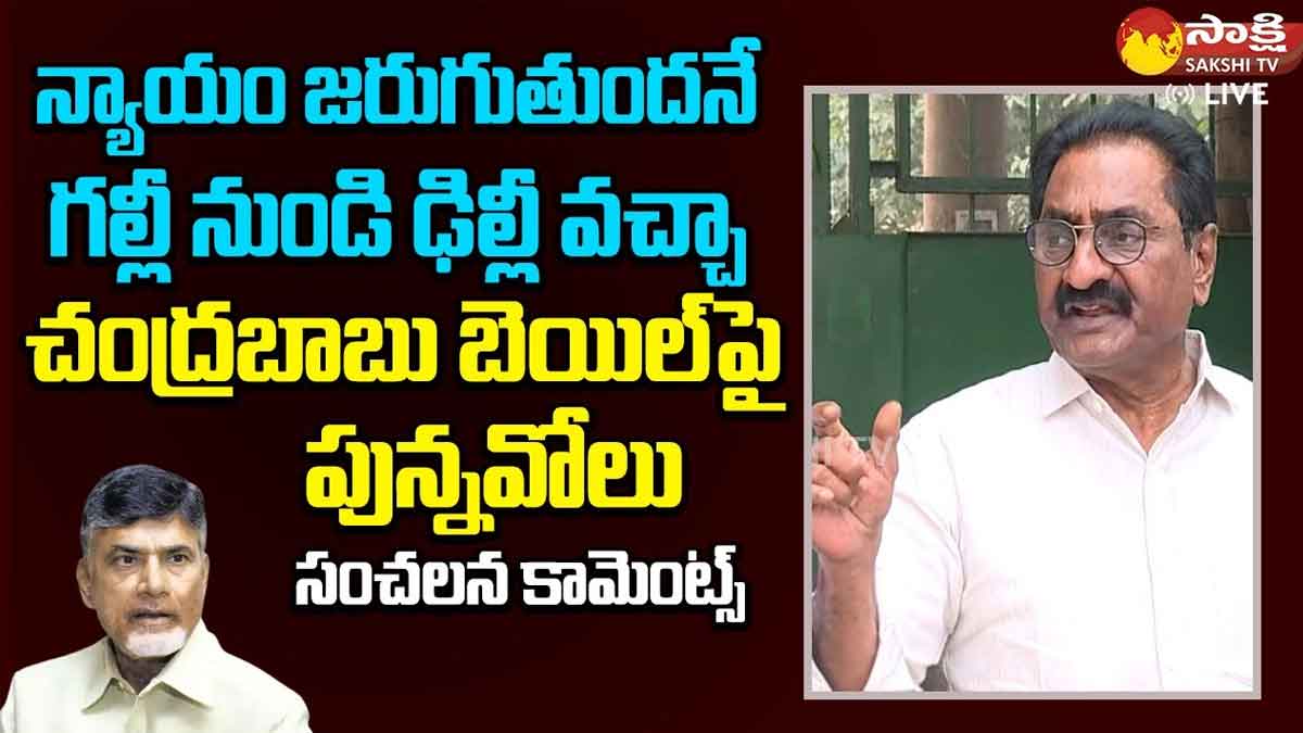 Ponnavolu : చంద్రబాబు బెయిల్పై పొన్నవోలు సంచలన కామెంట్స్ Ponnavolu sensational comments on chandra babu bail