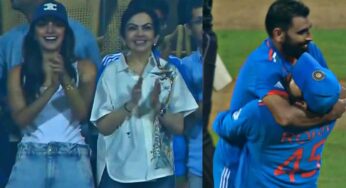 Rohit Sharma : గెలిచిన ఆనందంతో ష‌మీని ఎత్తుకున్న రోహిత్ శ‌ర్మ‌.. ఫిదా అయిన కియారా, నీతా అంబాని
