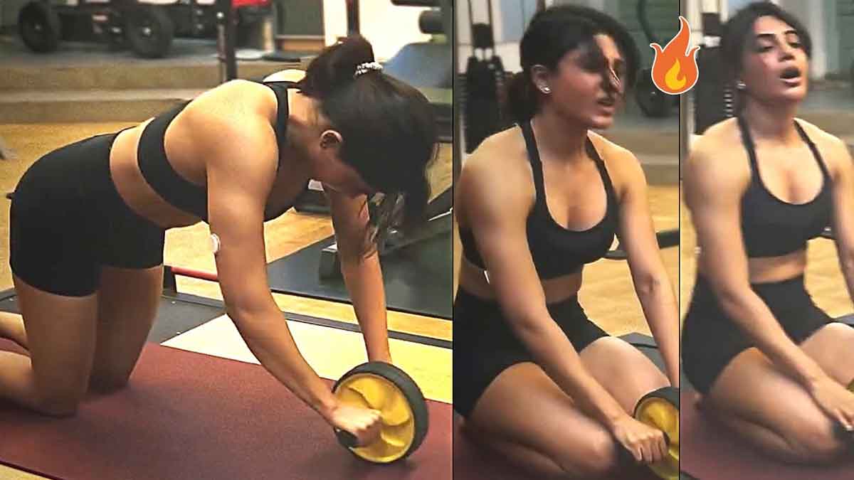 Samantha : షాకిచ్చేలా సమంత వర్కవుట్స్..నెటిజన్స్ మైండ్ బ్లాక్ అవుతుందంతే..! Samantha latest gym work out video viral