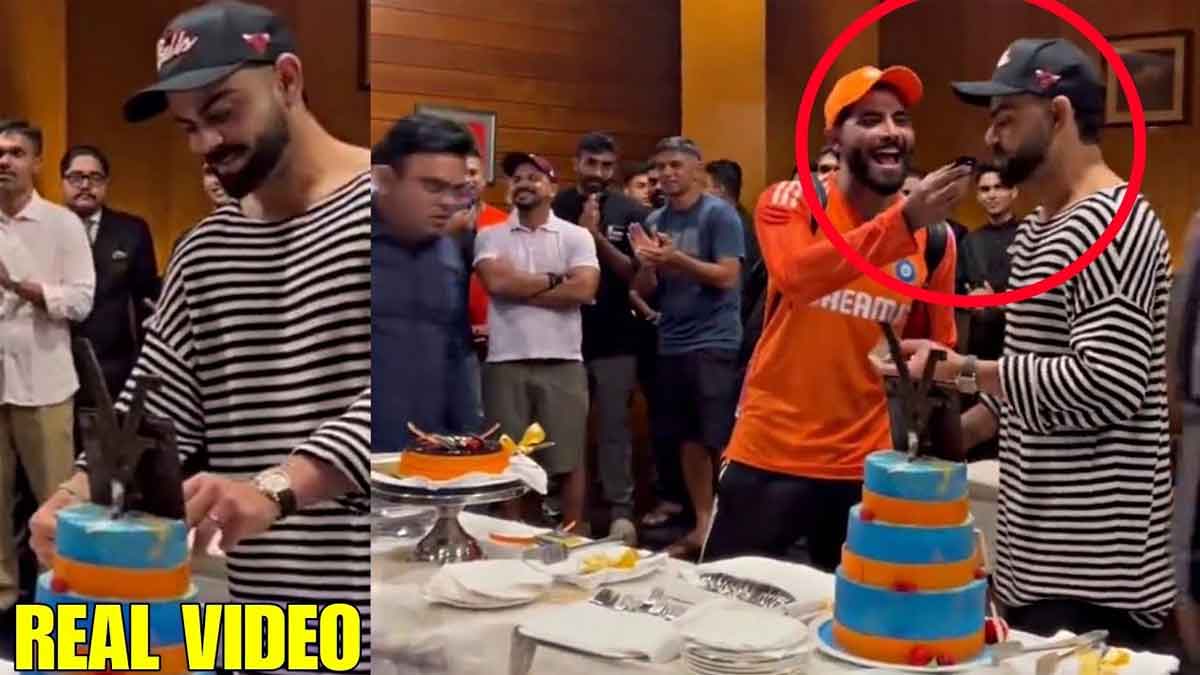 Virat Kohli : కోహ్లీ బర్త్ డే రోజు డ్రెస్సింగ్ రూమ్లో సెలబ్రేషన్స్.. గెస్ట్గా ఎవరొచ్చారంటే..! Virat Kohli celebrated his birth day after the match