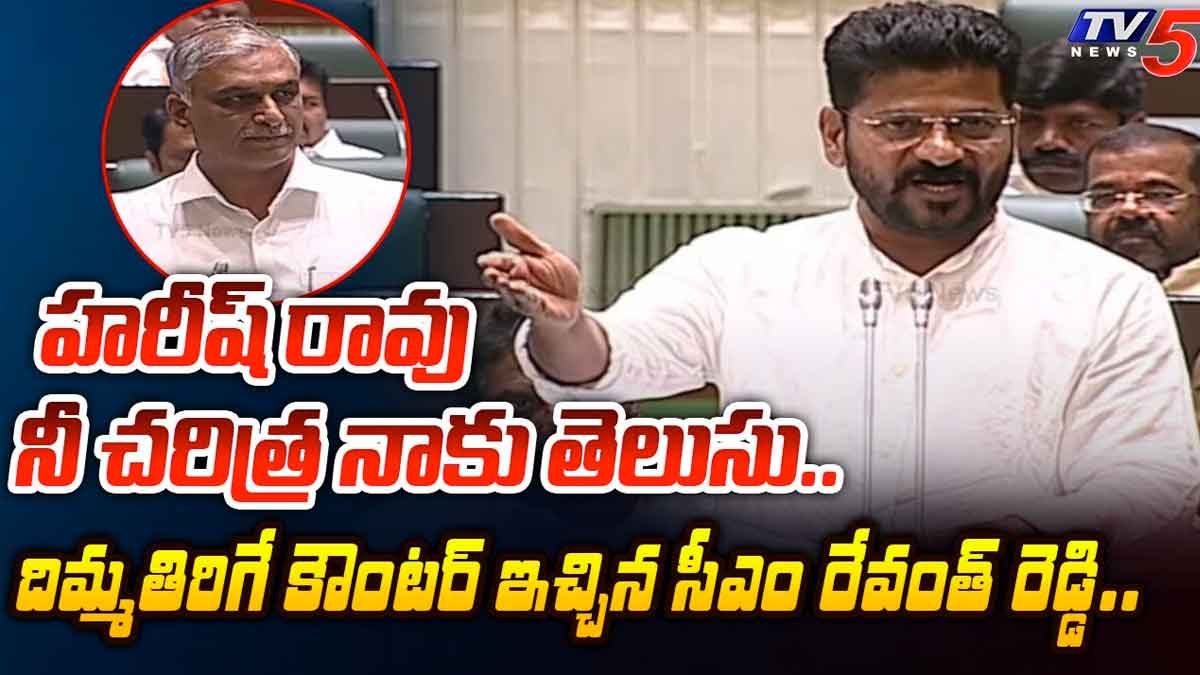 CM Revanth Reddy strong counter to harish rao