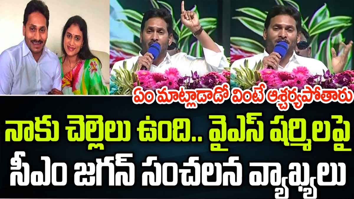 CM YS Jagan : నాకు ఓ చెల్లెలు ఉంది.. షర్మిళపై ఆసక్తికర వ్యాఖ్యలు చేసిన జగన్ CM YS Jagan interesting comments on ys sharmila