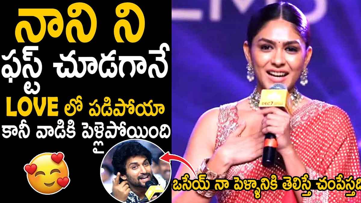Mrunal Thakur : నాని గురించి మృణాల్ ఠాకూర్ అలా మాట్లాడిందేంటి..? Mrunal Thakur sensational comments on nani