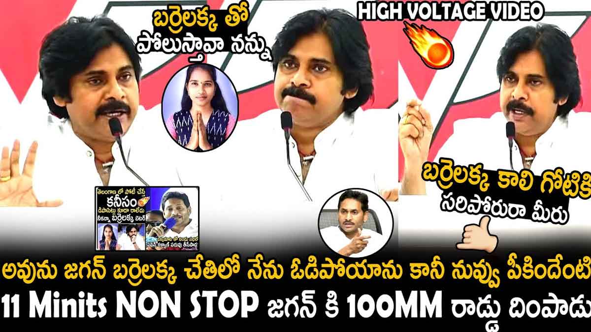 Pawan Kalyan : బర్రెలక్కతో తనని పోలుస్తుండడంపై పవన్ కళ్యాణ్ ఘాటు వ్యాఖ్యలు Pawan Kalyan strong counter to ysrcp for comparing him with barrelakka