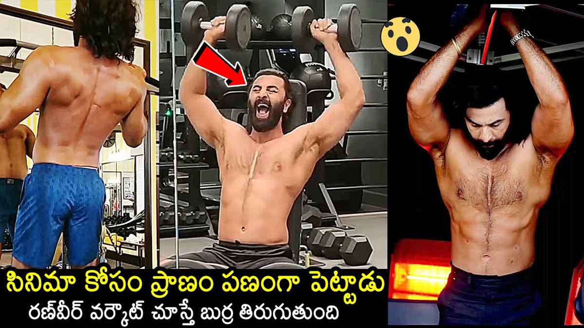 Ranbir Kapoor see how he worked hard for animal movie 