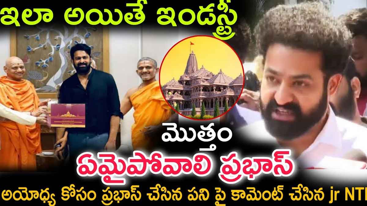 Prabhas : అయోధ్య కోసం ప్రభాస్ చేసిన పనికి ఎన్టీఆర్ ఫిదా.. నువ్వు నిజంగా గ్రేట్ అంటూ ప్రశంసలు..! do you know what Prabhas did for ayodhya