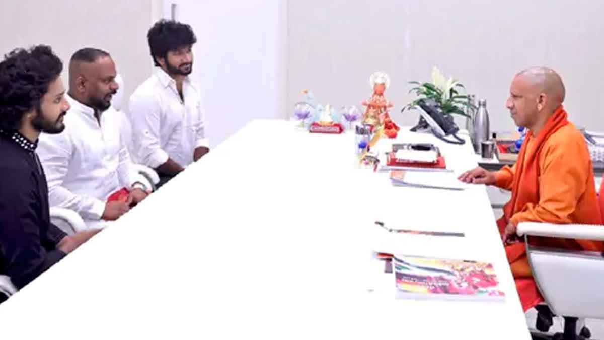 hanuman movie team met UP CM Yogi Adithyanath 