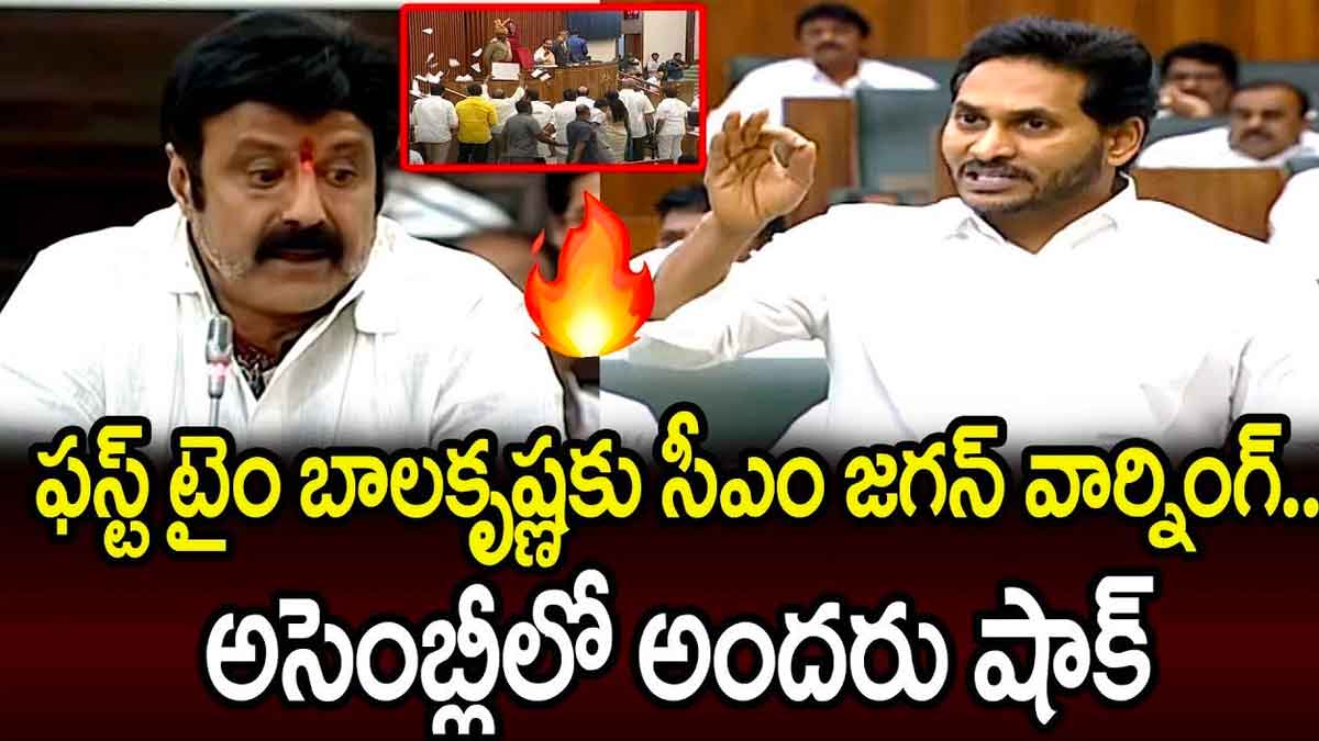 CM YS Jagan strong warning to balakrishna in assembly