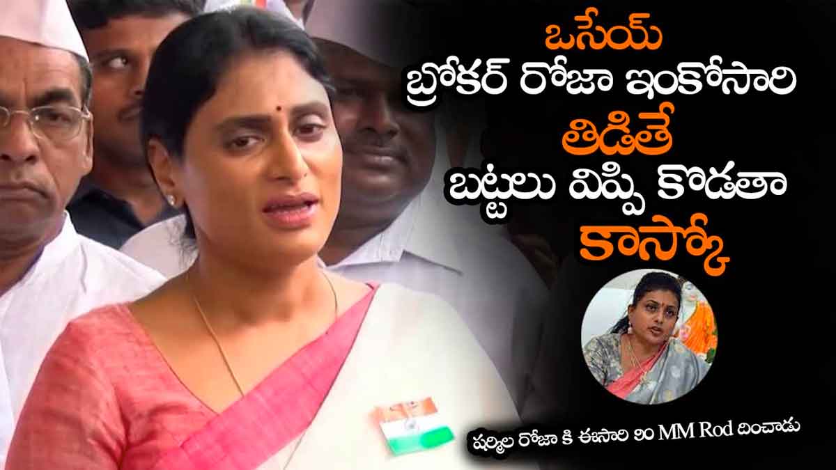 YS Sharmila : రోజాకి దిమ్మతిరిగే వార్నింగ్ ఇచ్చిన షర్మిళ.. ఇక నోట మాట రాదంతే..! YS Sharmila strong warning to roja