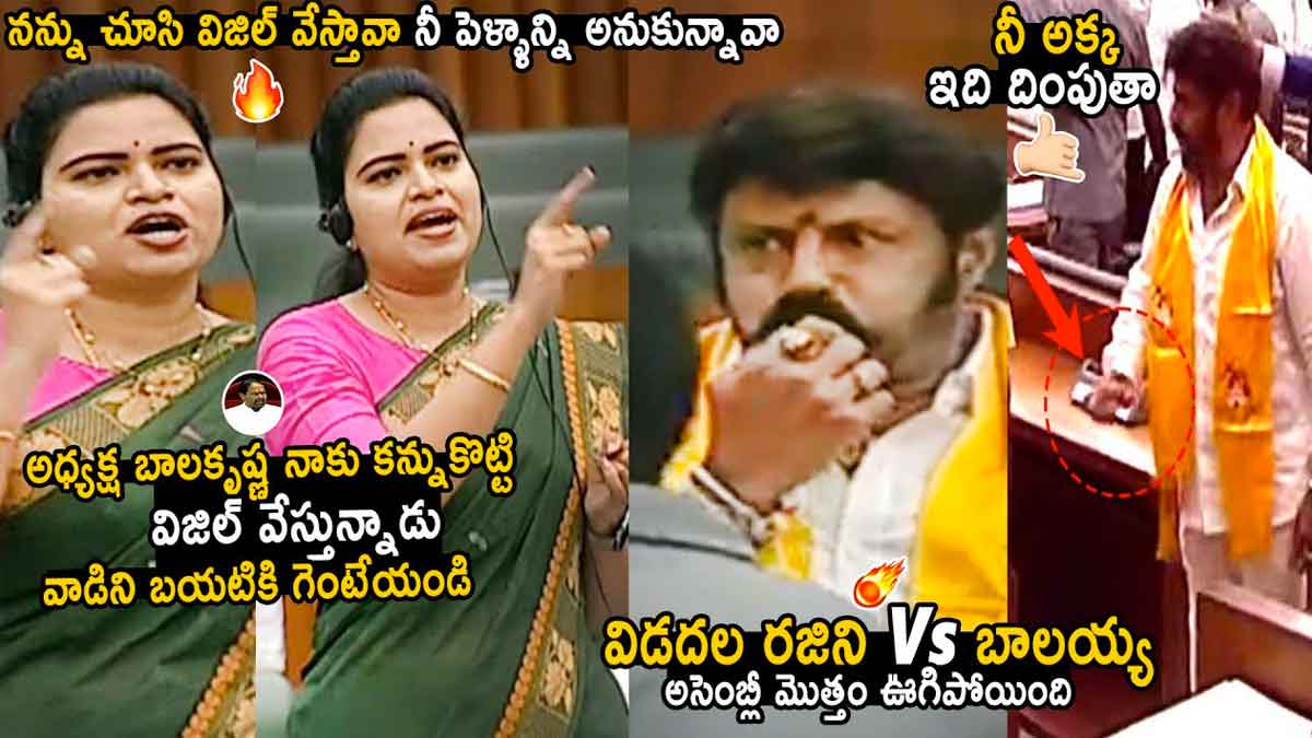 Vidadala Rajini : విడదల రజనీని చూసి విజిల్ వేసిన బాలయ్య.. ఒక్కసారిగా అందరు షాక్ Vidadala Rajini angry comments on balakrishna