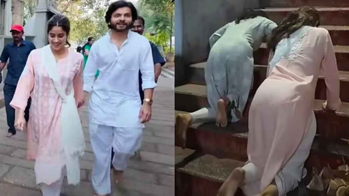 Janhvi Kapoor visits tirumala by walk