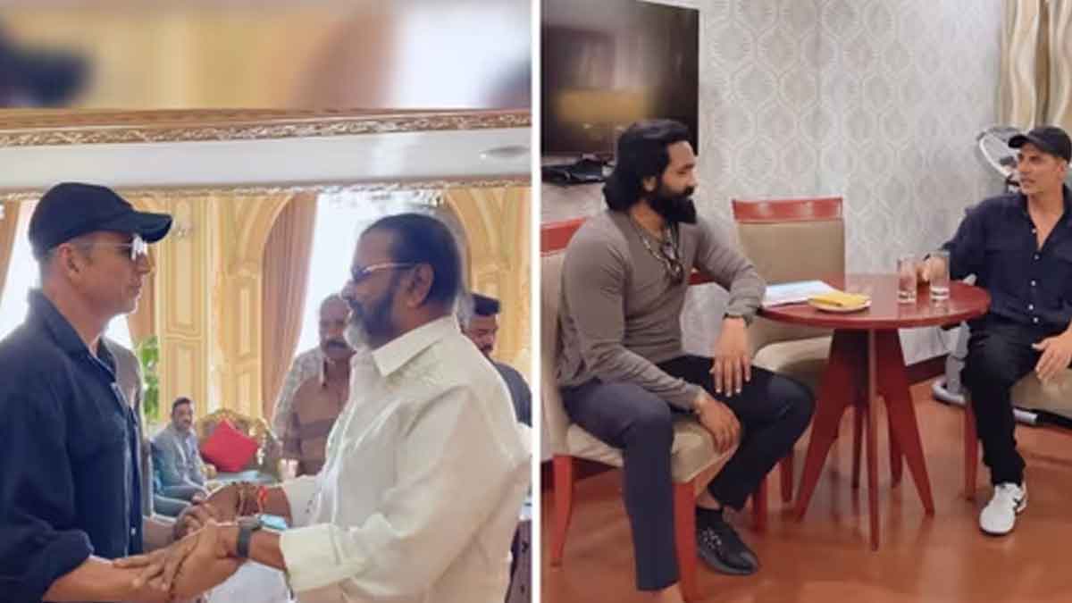 Akshay Kumar : హైదరాబాద్లో ల్యాండ్ అయిన అక్షయ్ కుమార్.. మరోసారి శివుడి పాత్ర అనే సరికి ఆశ్చర్యపోతున్న ఫ్యాన్స్.. Akshay Kumar reached to hyderabad to act in bhakta kannappa movie