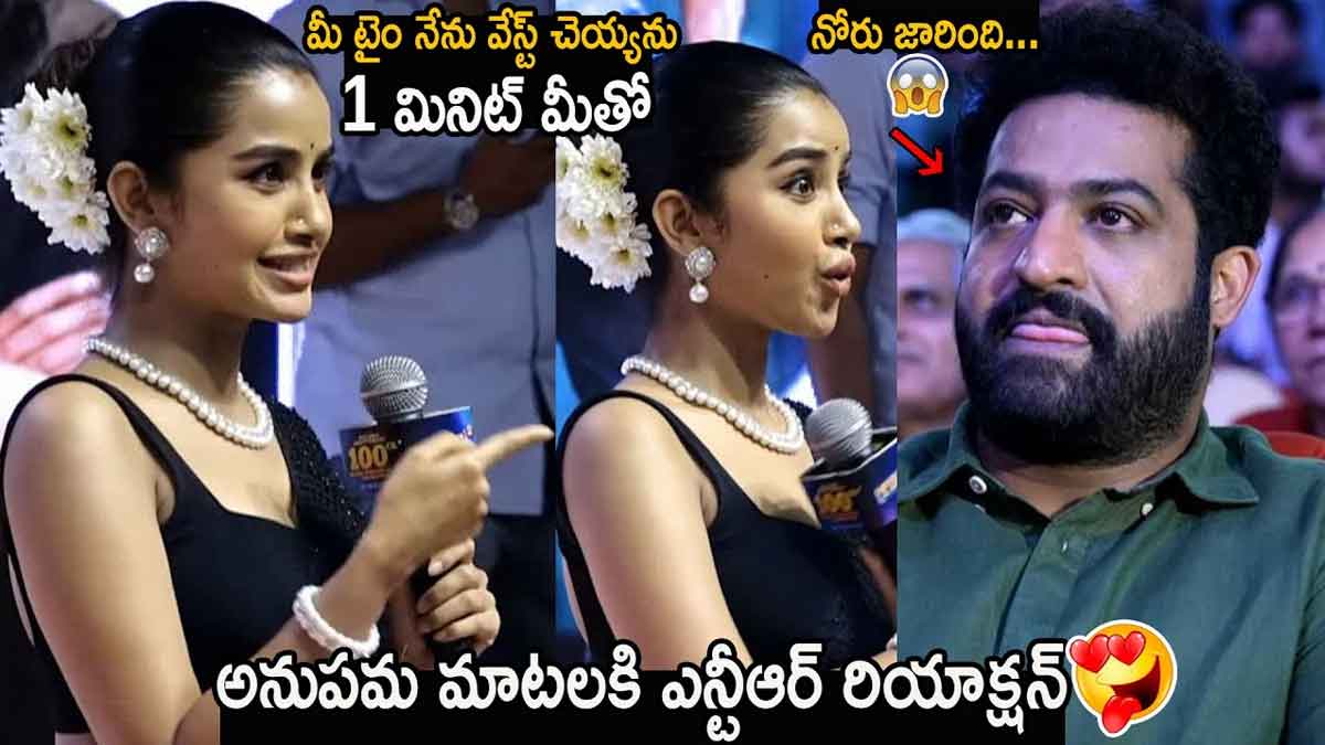 Anupama Parameswaran : అనుపమ పరమేశ్వరన్ క్యూట్ స్పీచ్కి ఎన్టీఆర్ ఫిదా.. ఏకంగా దండం పెట్టేశాడు..! Anupama Parameswaran words jr ntr mesmerized