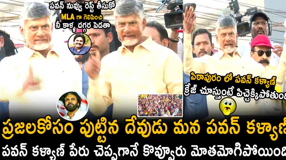Chandra Babu : పవన్ కల్యాణ్ పేరు చెప్పగానే మోత మోగిపోయింది చూడండి..! Chandra Babu said pawan kalyan name and see how people reacted