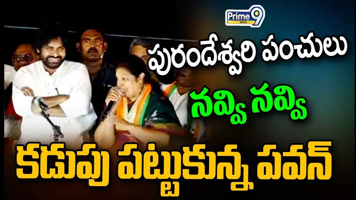 Daggubati Purandeshwari : పురంధేశ్వరి పంచ్లకి తెగ నవ్వుకున్న పవన్ కళ్యాణ్.. ఫ్యాన్పై నాన్స్టాప్ పంచ్లు.. Daggubati Purandeshwari non stop counters to ysrcp leaders
