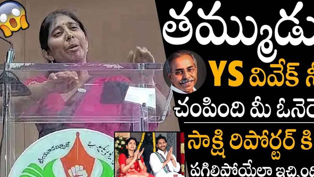 YS Sunitha Reddy : వివేకా హత్య వెనక ఆయన హస్తం ఉంది.. ప్రజా తీర్పు కోసమే సాక్ష్యాలు బయటకి: సునీత YS Sunitha Reddy sensational comments on cm ys jagan and sakshi
