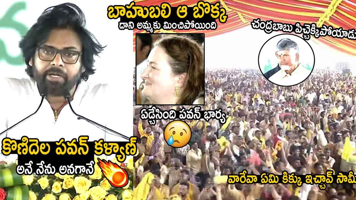 Pawan Kalyan : బాహుబలి సీన్ రిపీట్.. పవన్ కళ్యాణ్ అనే నేను అన్న సమయంలో దద్దరిల్లిన సభ.. Pawan Kalyan oath taking ceremony baahubali scene repeated