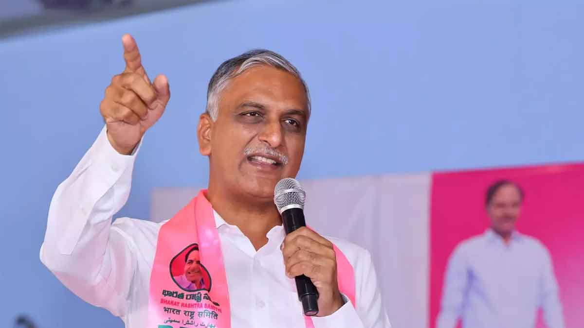 Harish Rao : కాంగ్రెస్ ప్రభుత్వం వల్ల రియల్ ఎస్టేట్ మొత్తం పోయింది: హరీష్ రావు because of congress government real estate is down says Harish Rao